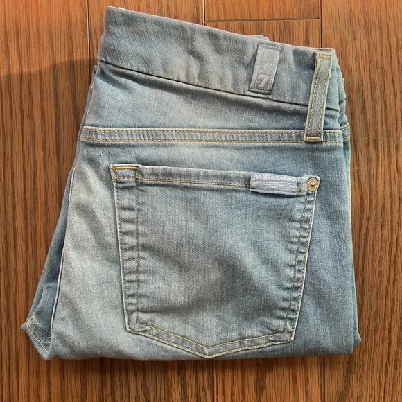 7 For All Mankind b(air) The Ankle Skinny Jeans 27 - Picture 3 of 12